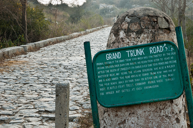 Part of the original "Royal Road" built by Emperor Sher Shah Suri has been preserved near Margallah Pass along the new G.T. Road.