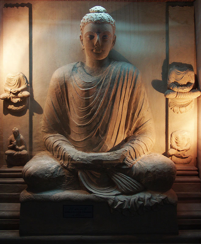 Buddha figure in Stucco, Taxila Museum