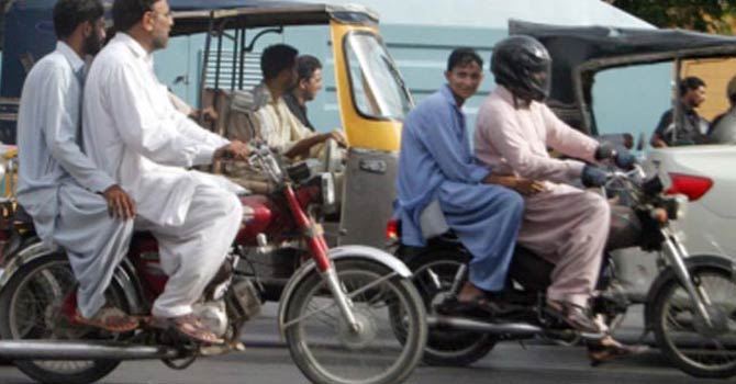 Pillion riding banned in Sindh on New Year eve