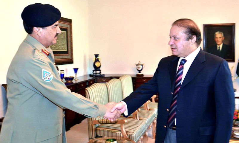 PM Nawaz‚ army chief discuss national security
