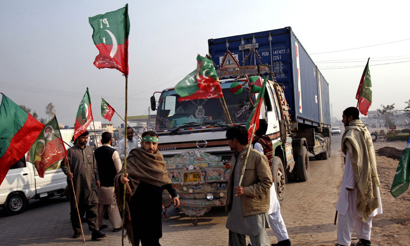 PTI decides to end its blockade of NATO supplies in KPK