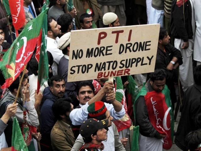 PHC declares PTI sit-in against NATO supplies illegal