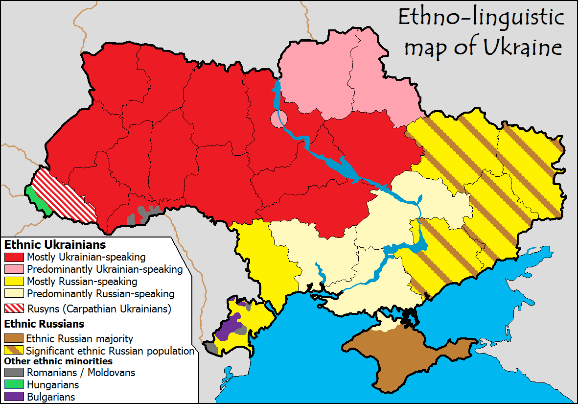 Ethno Linguistic divisions of Ukraine 
