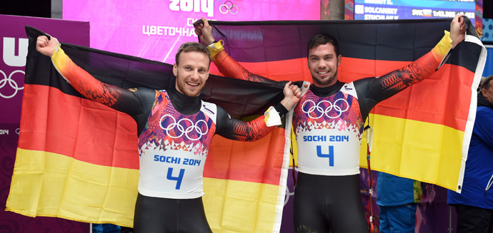 Sochi 2014 Winter Olympic Games: Germany’s Tobias Wendl and Tobias Arlt win men’s double luge