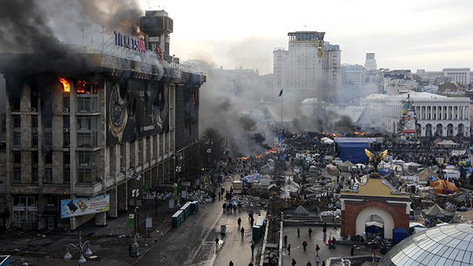 Ukrainian president blames opposition leaders for fresh bloody violence