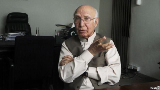 Aziz says halt in US drone strikes not part of any deal