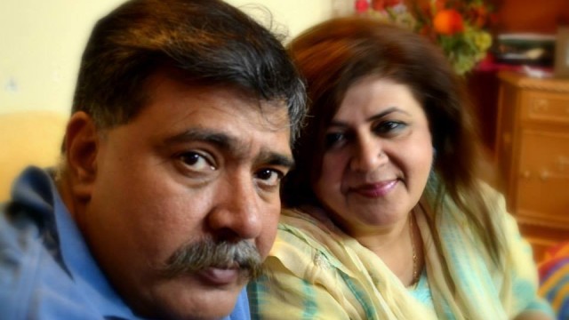 Tahira Asif with her husband