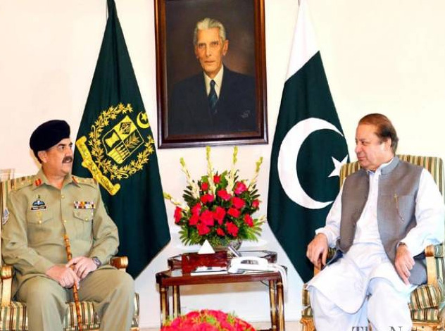 Nawaz Sharif, General Raheel exchange views on present political deadlock