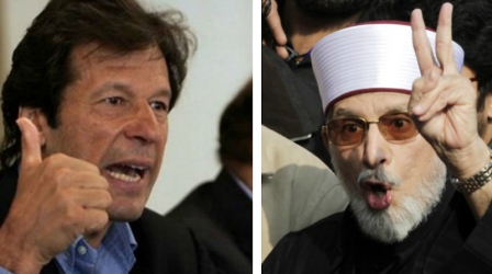 Imran Khan and Tahir ul Qadri