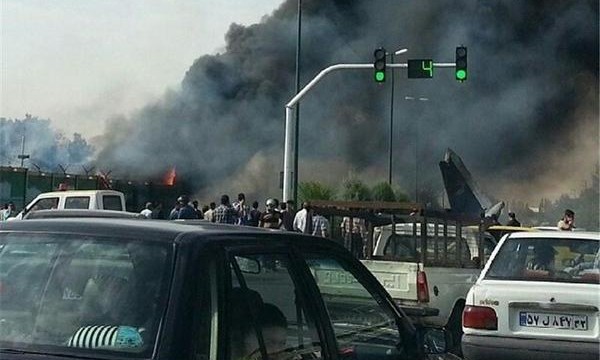 Passenger plane crashed with 48 persons on board in Tehran