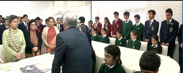 Delhi School students paid silent tribute to victims of Peshawar terror attack