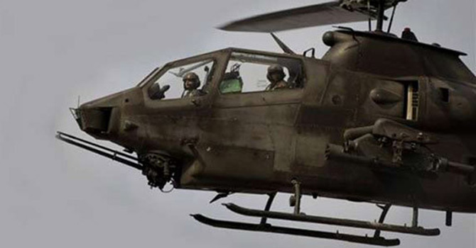 12 militants killed in gunship helicopters shelling in North Waziristan