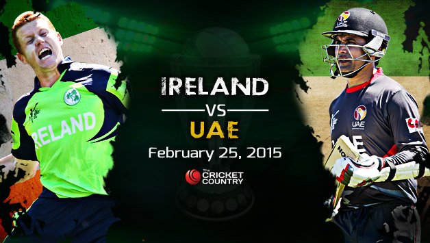 PTV Sports live cricket streaming Ireland v UAE Cricket world cup 2015