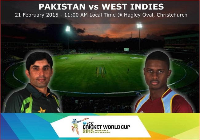 PTV Sports live cricket streaming Pakistan vs West Indies cricket world cup 2015