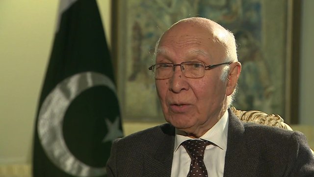 Talks minus Kashmir with India not acceptable to Pakistan: Sartaj Aziz