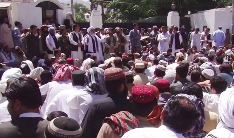 Families of Mastung carnage victims stage sit-in outside governor house