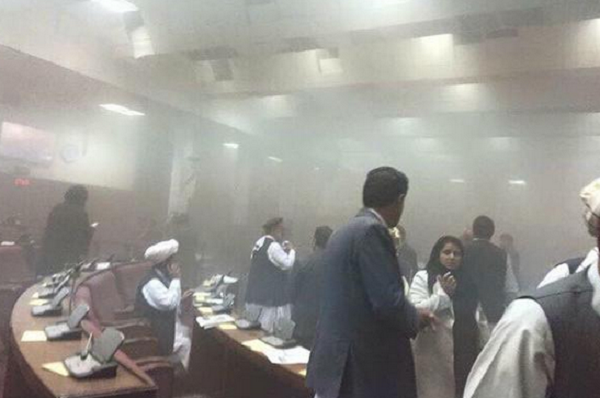 Photo of inside parliament after attack by twitter from one of the member of parliament