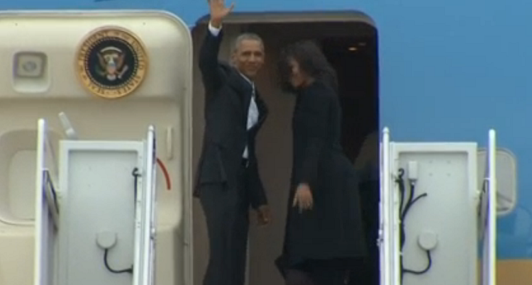 Obama lands in Havana on his three-day historic visit to Cuba