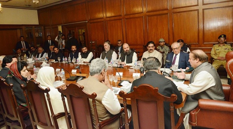 Nawaz Sharif chairs a meeting in Balochistan