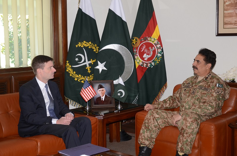 US ambassador to Pakistan David Hale and General Raheel Sharif