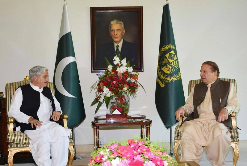 President AJK Sardar Muhammad Yaqoob Khan and Prime Minister Nawaz Sharif